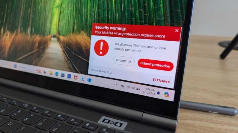 Don’t fall for McAfee’s deceptive antivirus warnings on your laptop